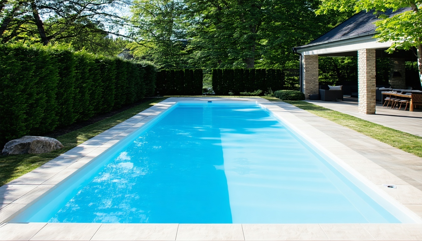 Installation professionnelle d'une piscine chez un particulier